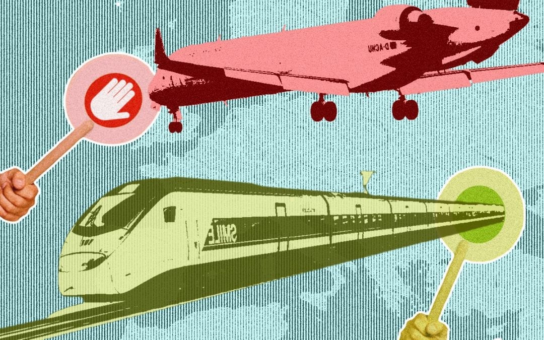 Waarom de trein kan concurreren met het vliegtuig