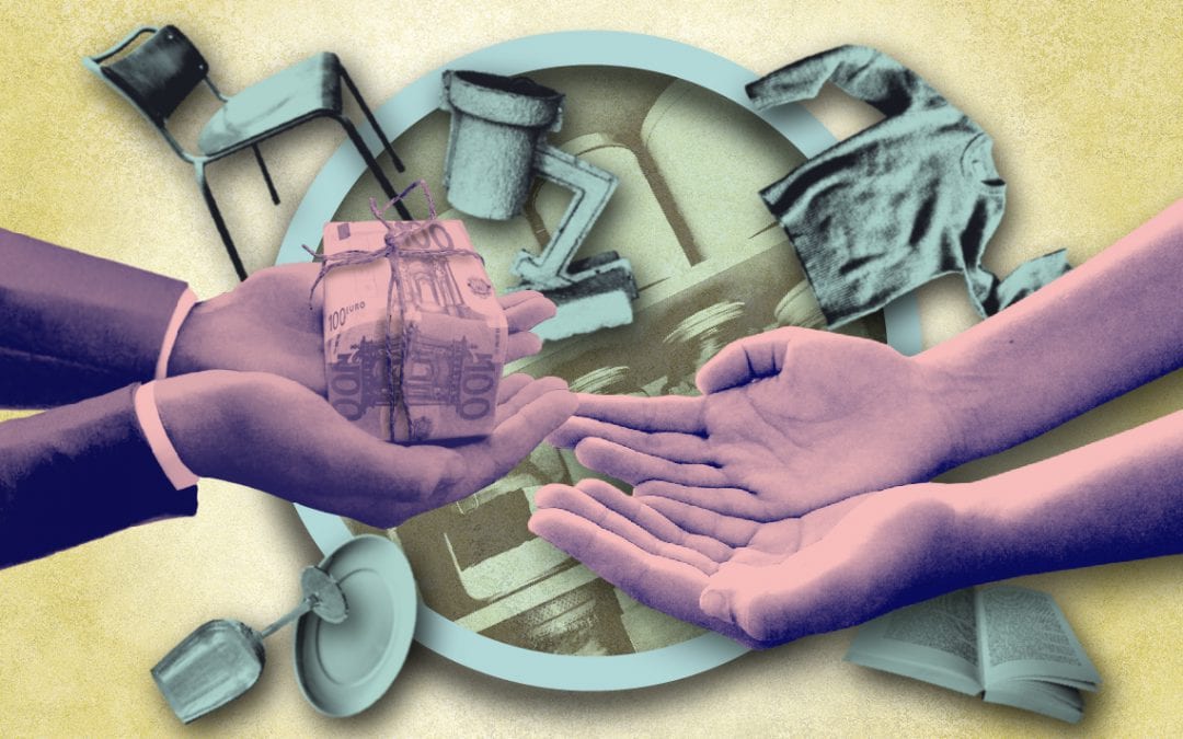 De bankier die zonder geld ging leven